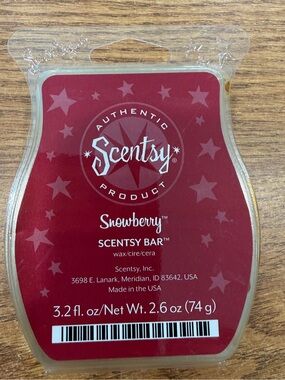 Scentsy Snowberry Wax Bar - Red